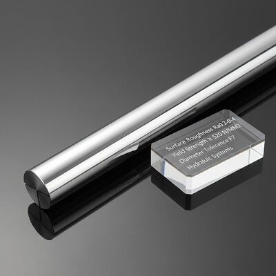 Besorgen Oberflächenrauheit Ra0,2-0,4 Chromkolbenstange mit einer Streckgrenze von nicht weniger als 520 N/mm² und einer Durchmesser-Toleranz F7 für Hydrauliksysteme Online-Herstellung